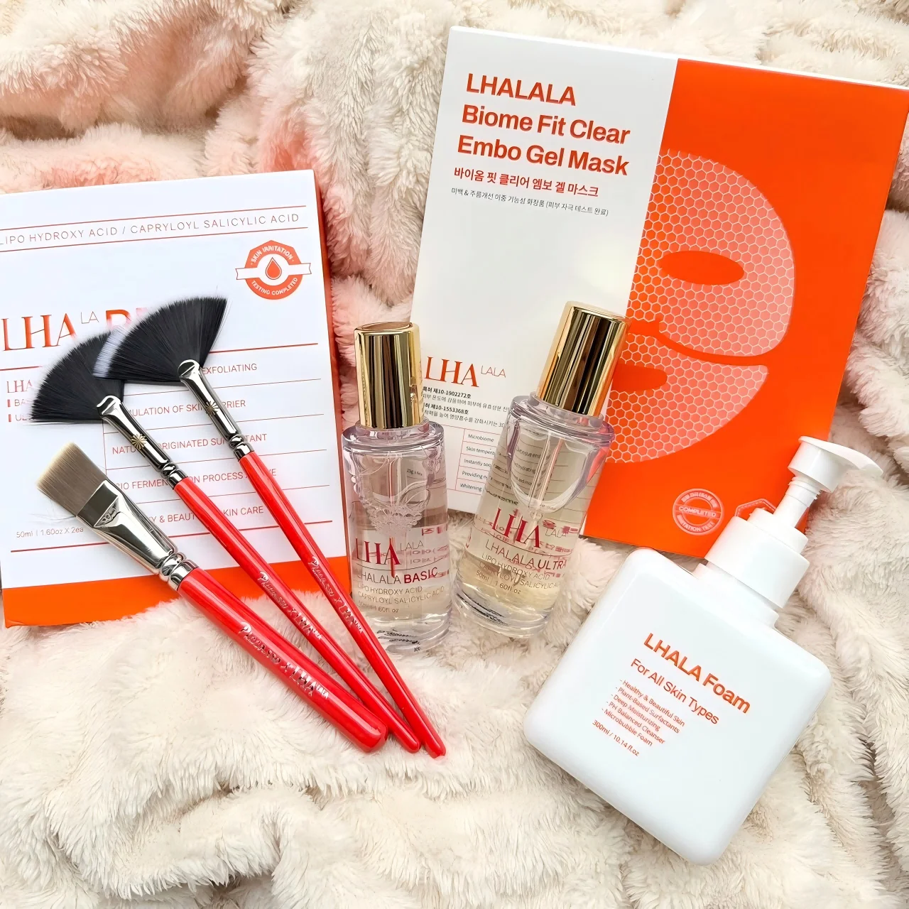 Оптовая продажа корейский уход за кожей Lha Lala Lhala гидроксикислота Lhalala для эластичности кожи морщинами кожура молока