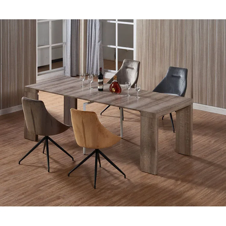 Hot Sale Modern Dining Sets Fine Table Up High Chair And Mirrored Room wood Sets  Painted Popular