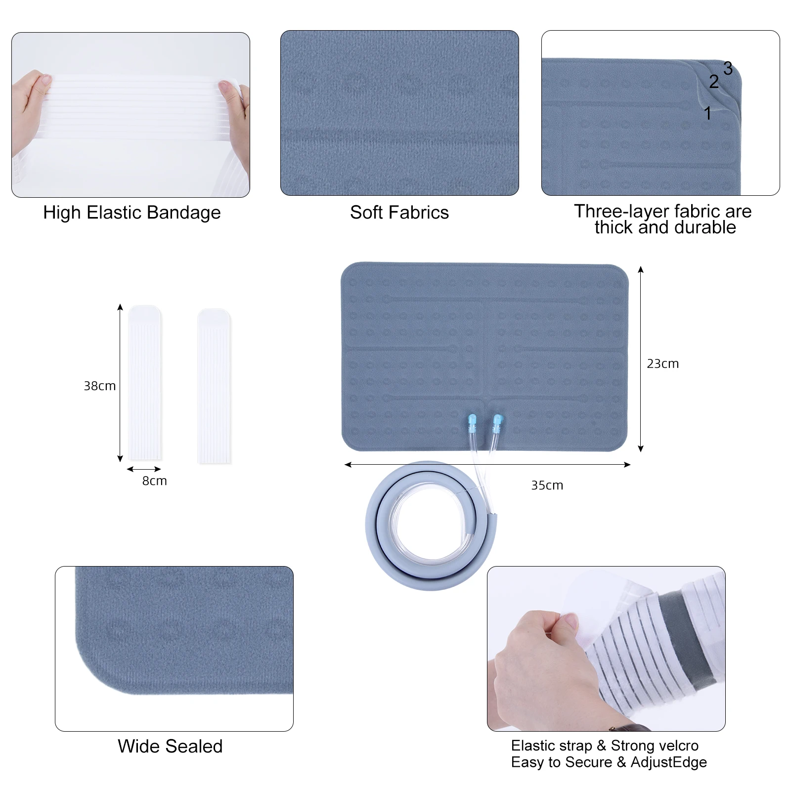 New Ice Therapy Wrap Pad Cold Rush Continuous Cryotherapy Pack for Post-Operative Pain Swelling Sprains Cold Therapy Machine