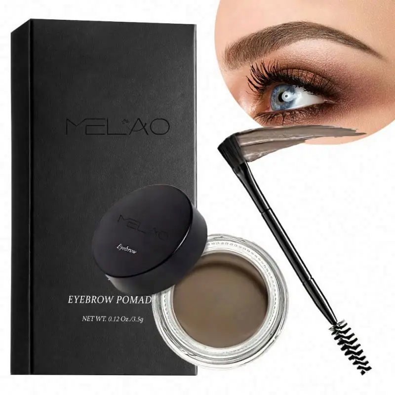 Professional Cream Eyebrow Color Filling Shaping Eyebrows Waterproof Volumizing Easy Brow Shape Soft Brown Pomade