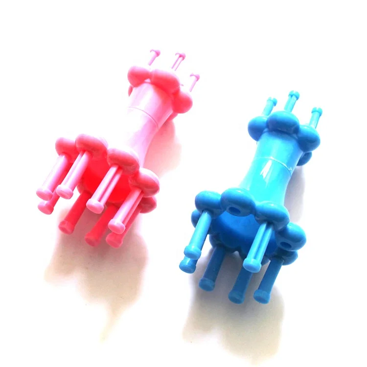 Double head spool loom  French plastic knitter DIY weaving tools for Rope Knitting
