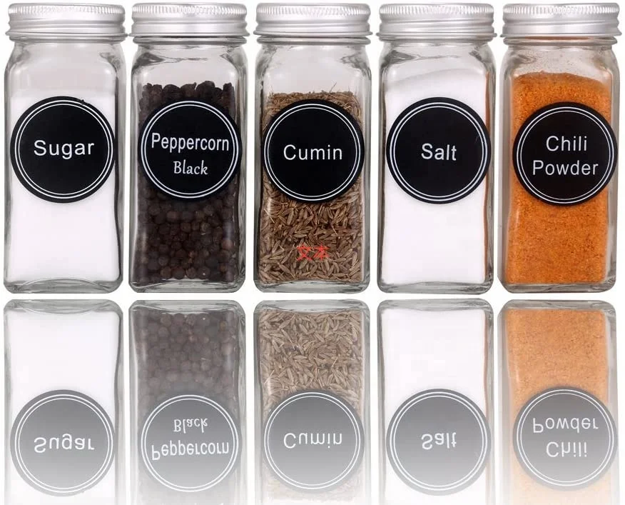 Preprinted Chalkboard Mason Container Bottle Spice Organization Storage spice jar sticker
