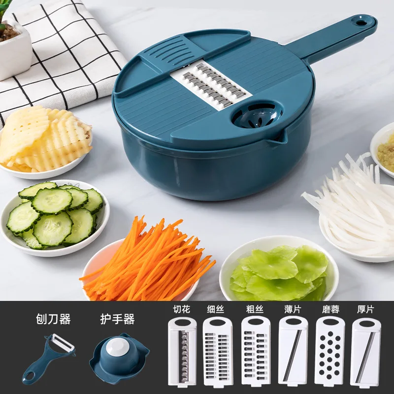 Spot Hot Selling Multifunctional Vegetable Fruit Cutter Slicer Salad Onion Chopper Dicer Wholesale