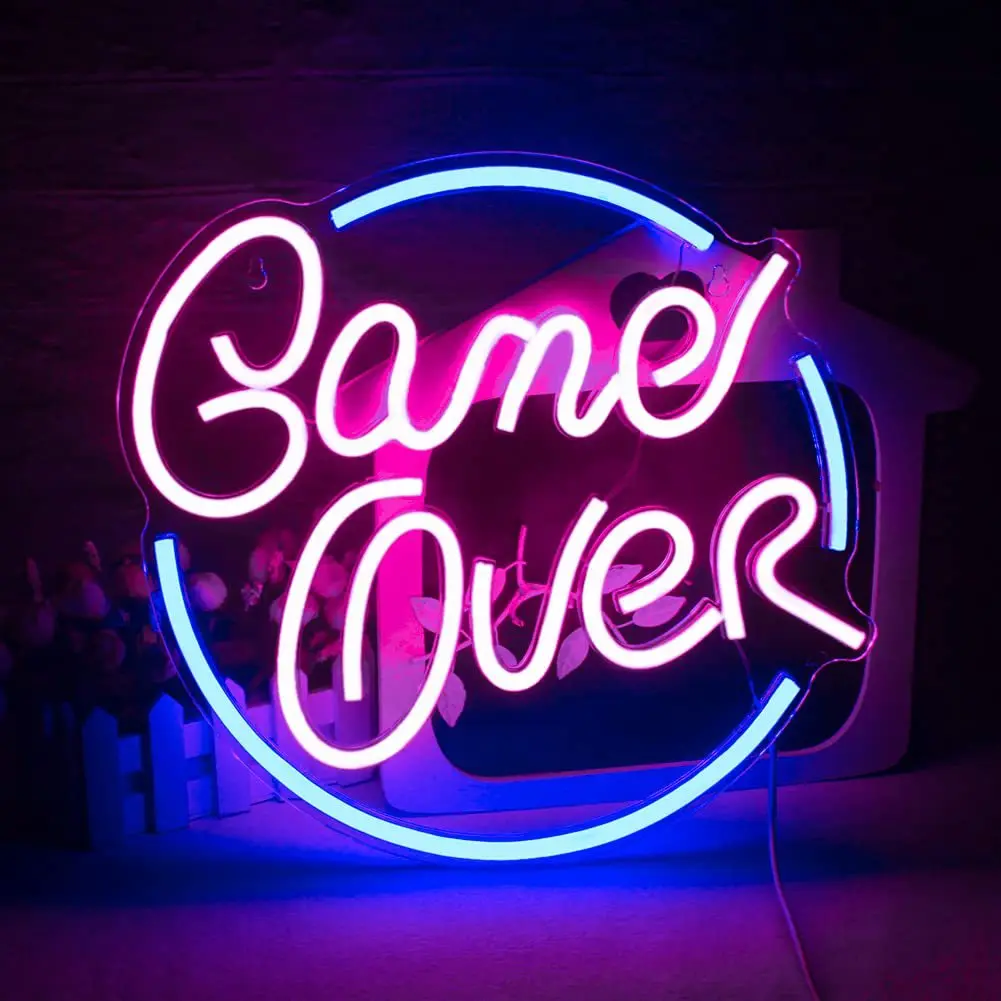 LED Neon Gaming Room Light  Bedroom Esports Sign Creative Wall Decor Illuminated Prop for Arcade Custom Glowing Logo