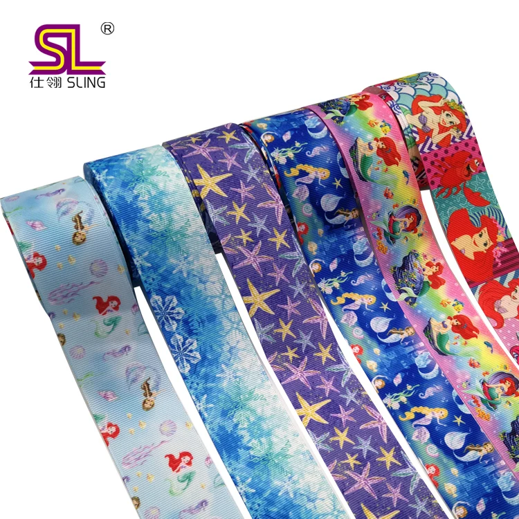 Grosgrain Ribbon Printed Character Ribbon Ready to Ship 3 Inch Double Face RIBBONS for DIY Bows Eco-friendly Support