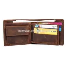Custom Genuine Leather Wallet Crazy Horse Wallet for Man
