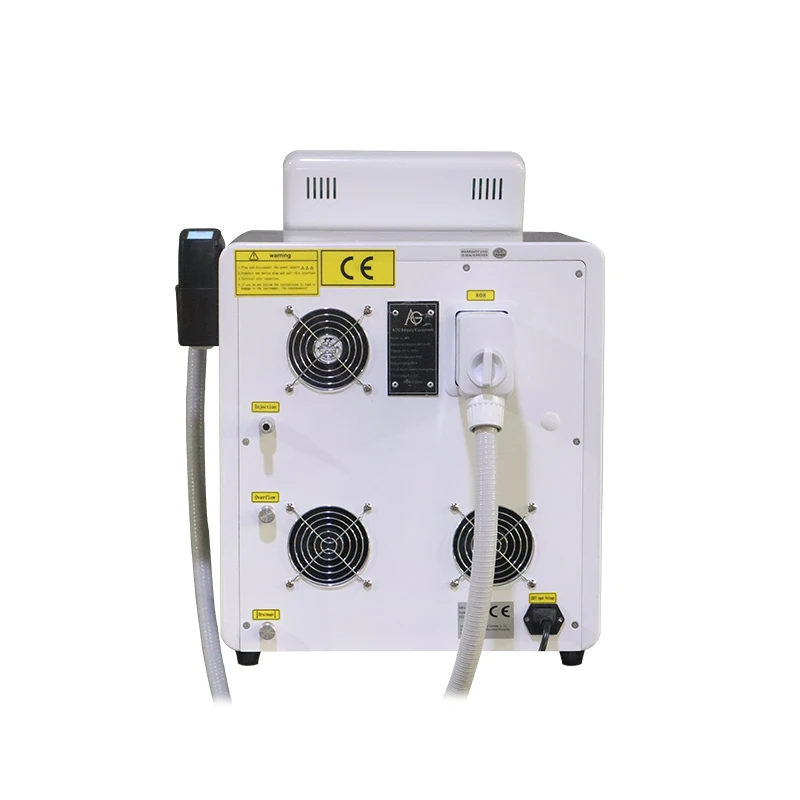 Portable ice titanium handle with screen diode hair removal 3 wavelength diode permanent painless hair removal beauty machine