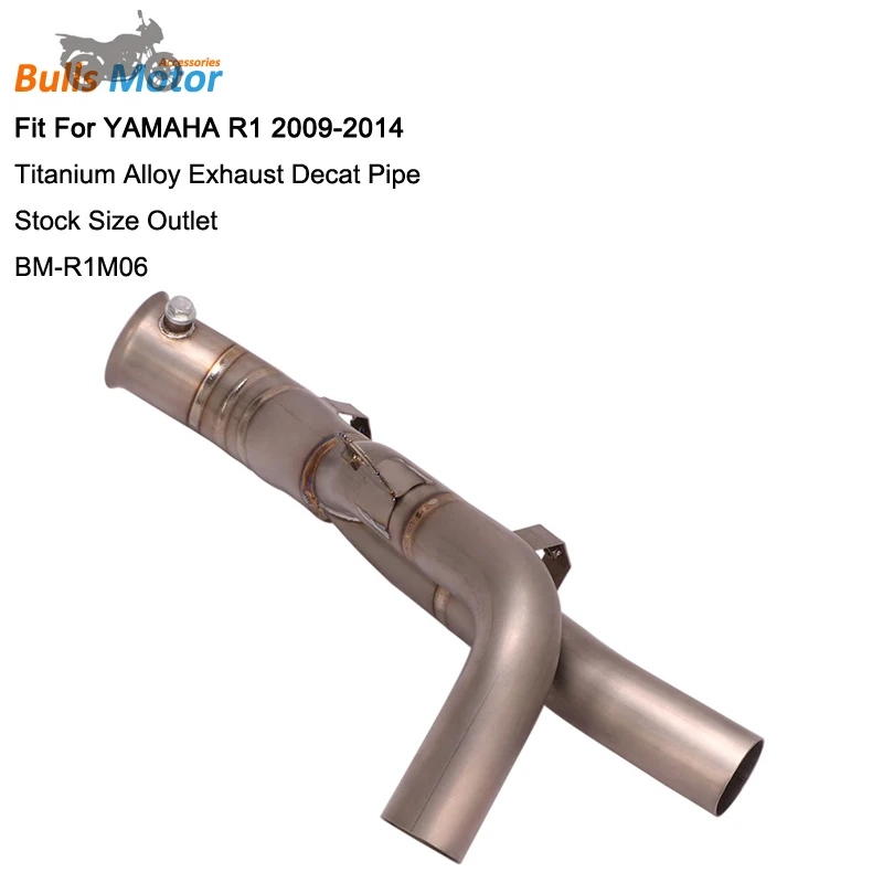 For YAMAHA R1 Exhaust Catalyst Remove Decat Pipe Motorcycle Exhaust System 2009 2010 2011 2012 2013 2014
