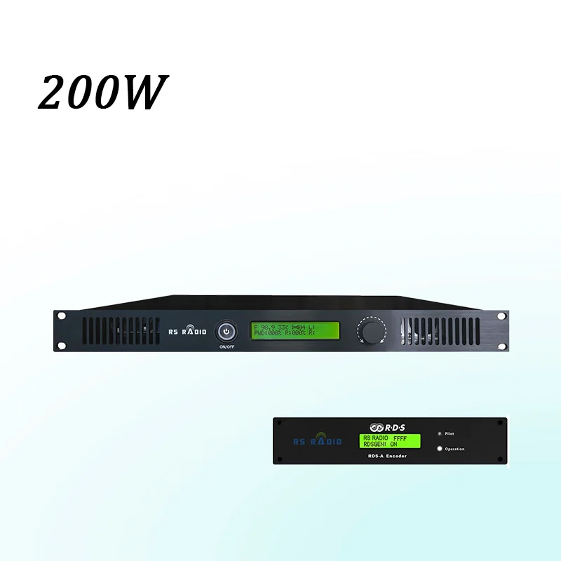 200W Stereo FM broadcast Transmitter + RDS Encoder