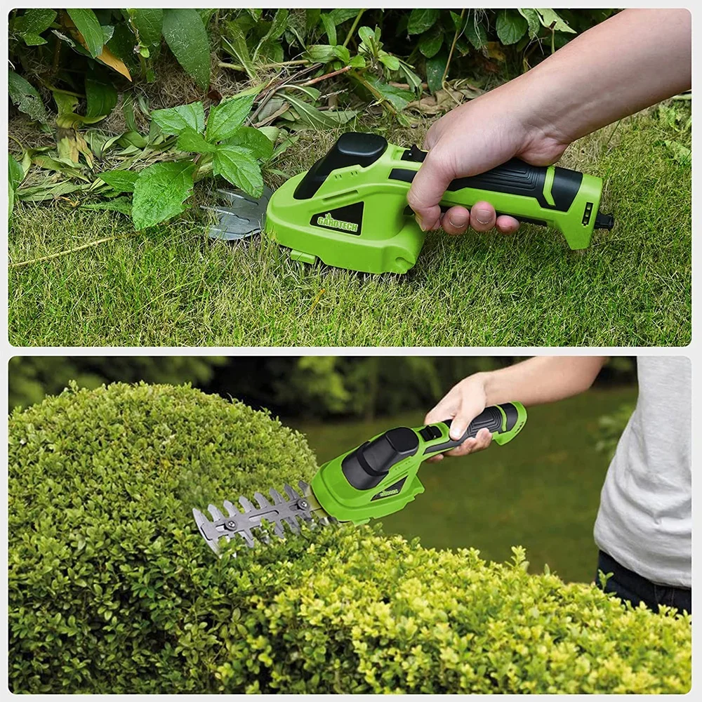 VERTAK cordless grass shear hedge trimmer mini durable scissors grass hedge trimmer