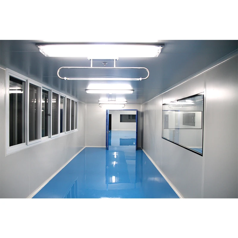 Customized Turnkey Cleanroom Solution with Steel Structure Sandwich Panels Air Purifying Clean Booth Modular Clean Room System
