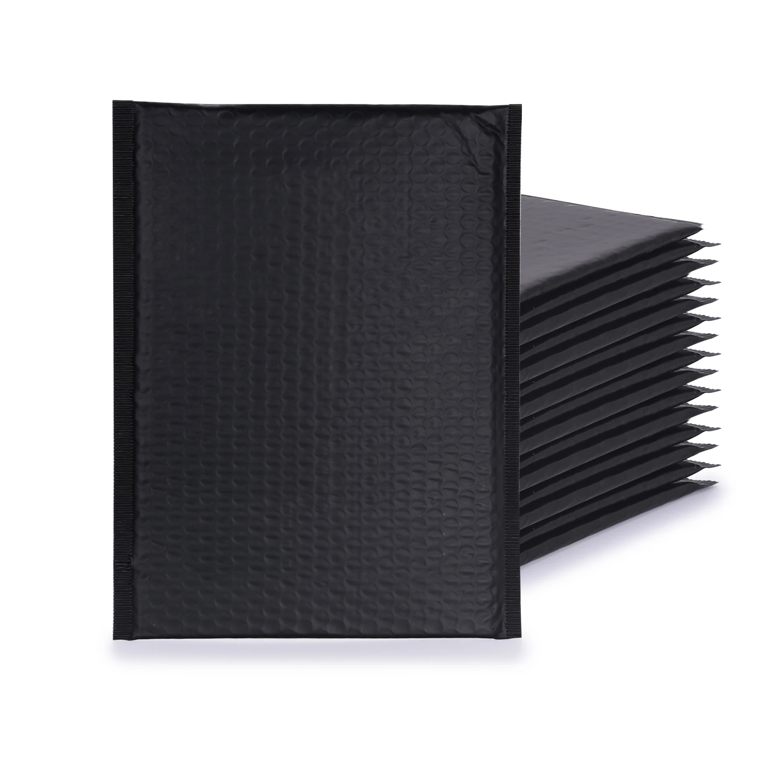 OEM Экологически чистый дизайн, матовые водонепроницаемые мягкие конверты, биоразлагаемые черные Пользовательские Биоразлагаемые Пузырьковые конверты с логотипом