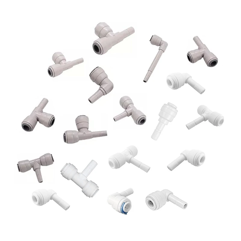 Толчок для подключения пластиковых быстроразъемных фитингов 1/4 3/8 дюйма, трубчатый фитинг