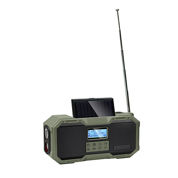 D588 Emergency Radio Speakers  Outdoor Wireless solar Speaker With Am Fm Automatic Search Station