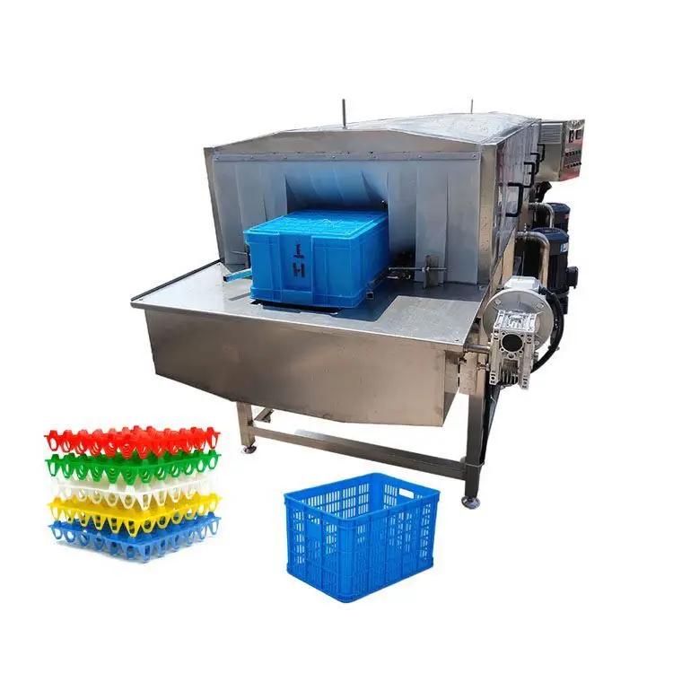 Commercial chicken crates washer automatic plastic tray washing machine