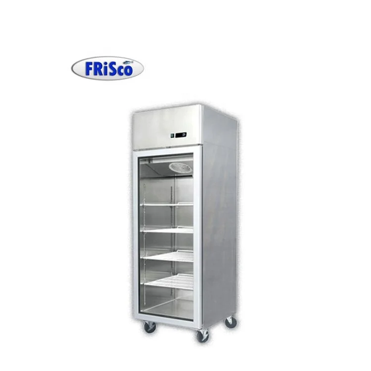 Вертикальный стеклянный дверной дисплей охладитель-готов к отправке