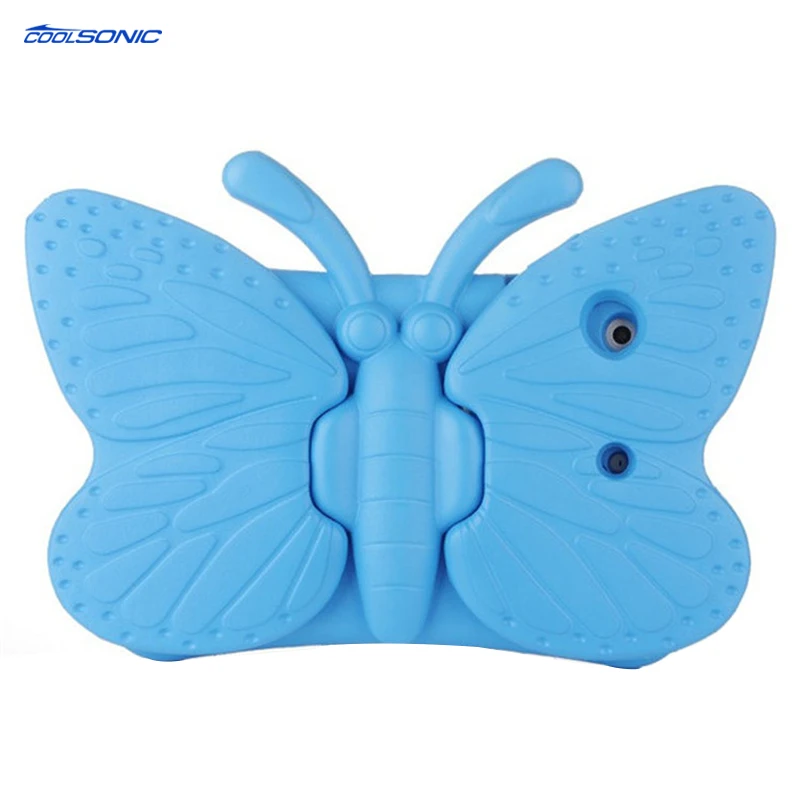 For Ipad 2/3/4 Case Cover Butterfly EVA Rubber Cartoon children cover eva foam tablet case estuches tablet for ipad case