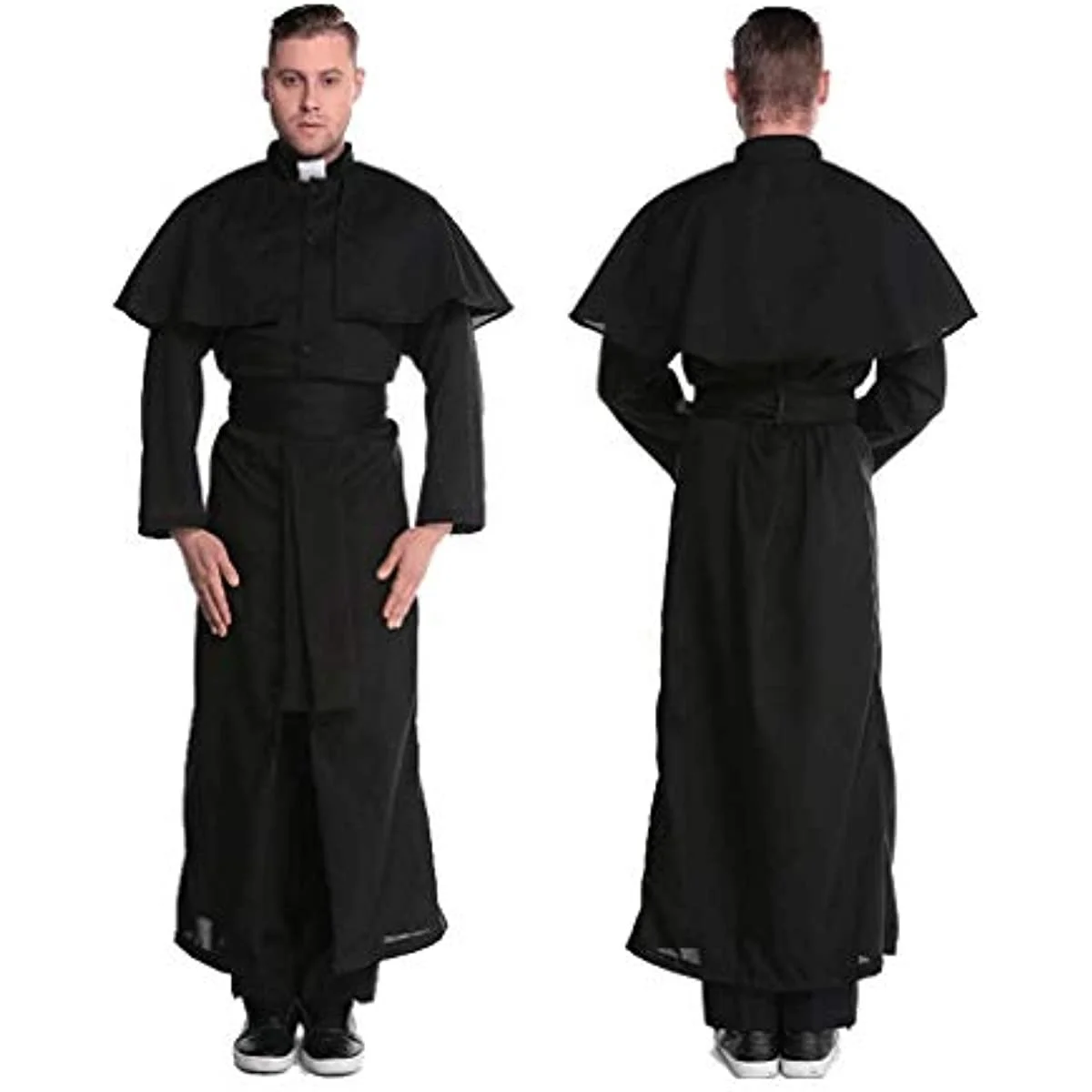 Halloween Performance Wear Religious Missionary Costume Priest Uniform Fancy Nun Dress Church Pastor Robes Medieval Clothing