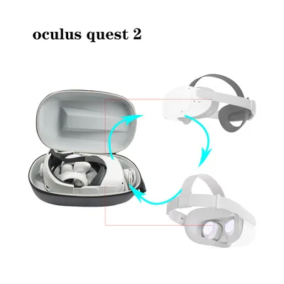 travel zipper case 3D EVA VR case for Oculus Quest 2 VR Gaming Headset Controllers Accessories