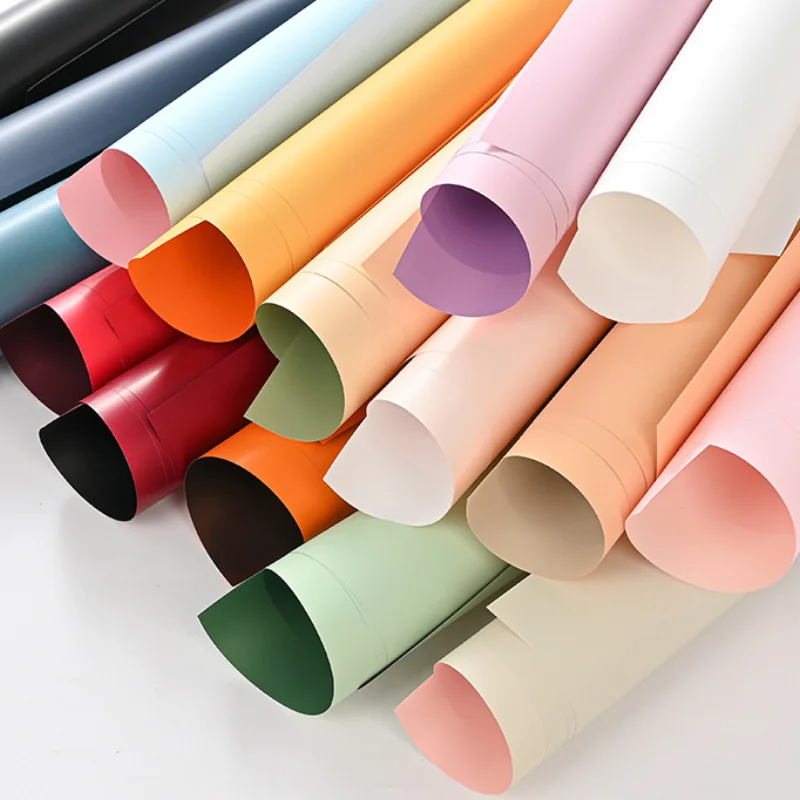 2024 New Solid Colored Eurasian Floral Wrapping Paper for Decorating Flowers Bouquets and Gifts Flower Display Stand In Shop