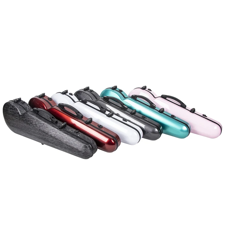 High quality fiberglass hard violin case 4/4 custom OEM many colours selectable