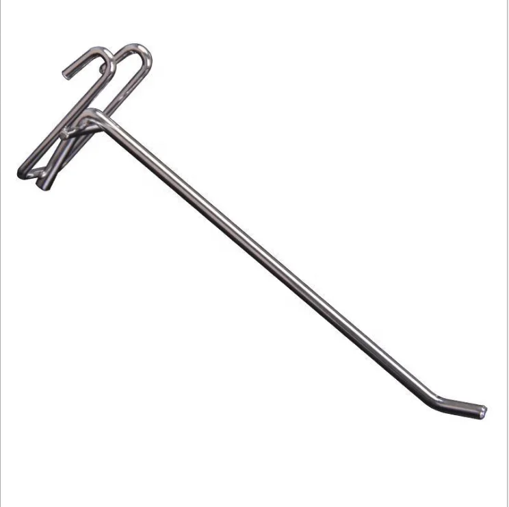 retail store best sale supermarket metal chrome display hook for gridwall accessory