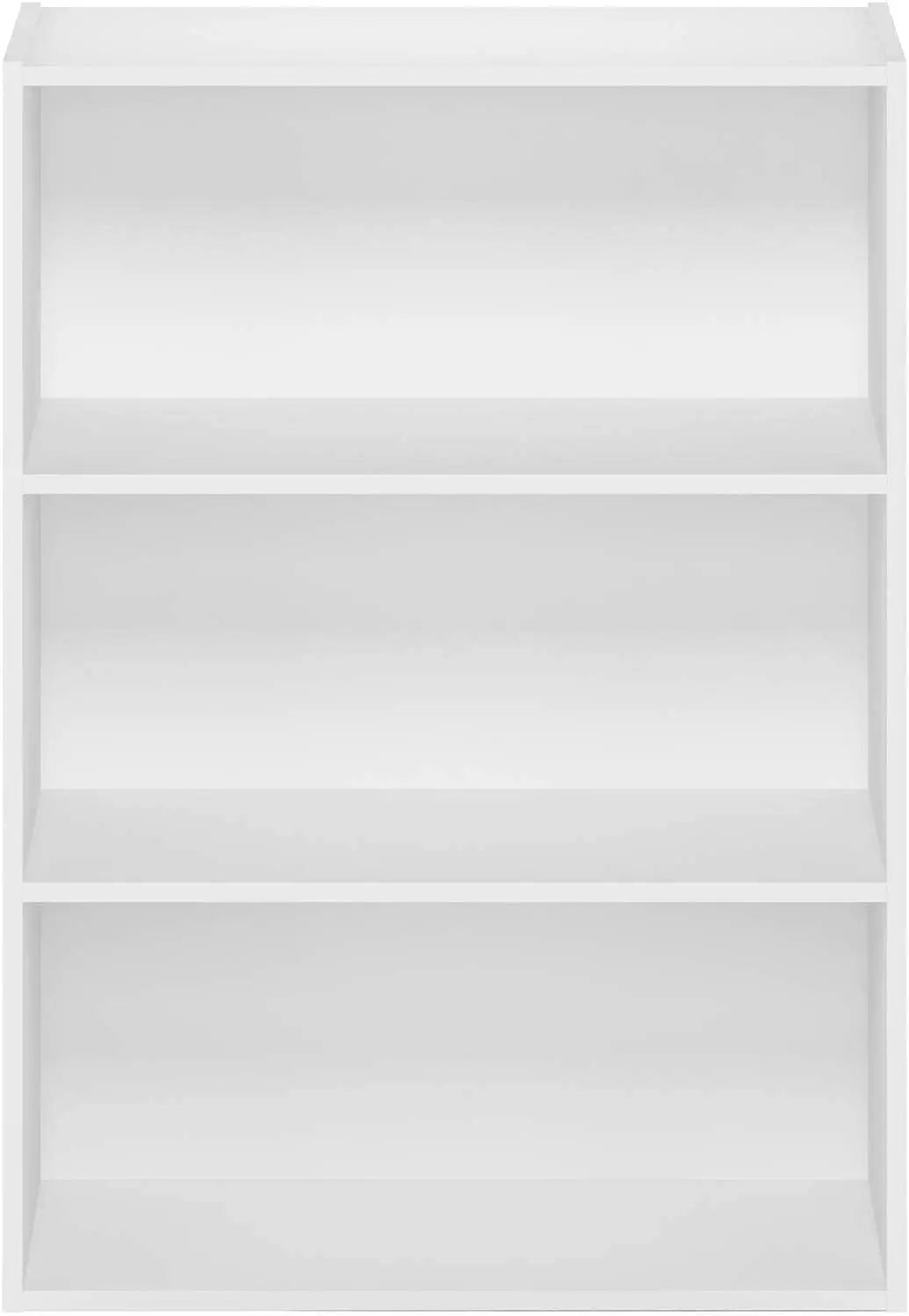 Living Room Book Multi-layer Toy and Sundry Storage Rack 3-tier Open Shelf Bookcase Floor-mounted Wooden Bedroom Furniture White