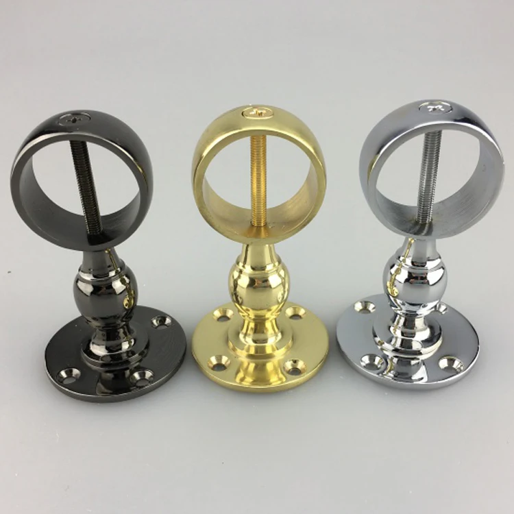 Snap hook cup support bracket end cap fitting for traffic barrier handrail railing rope