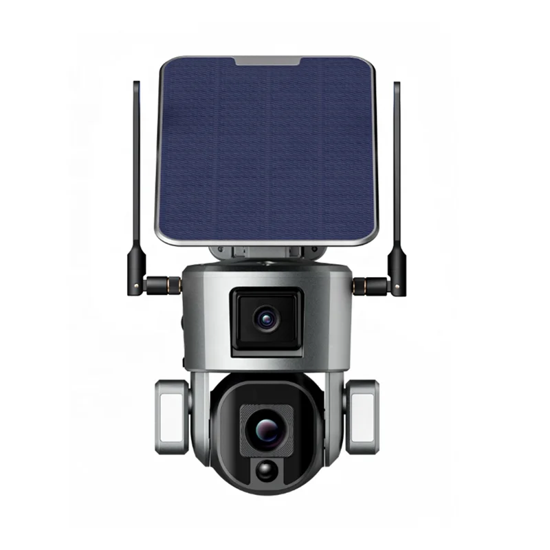 Outdoor Waterproof Security WiFi Camera Dome Security Surveillance Wireless CCTV Camera 4MP Solar Camera