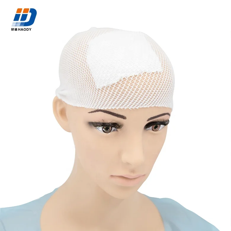 Medical disposable elastic cotton polyester net bandage
