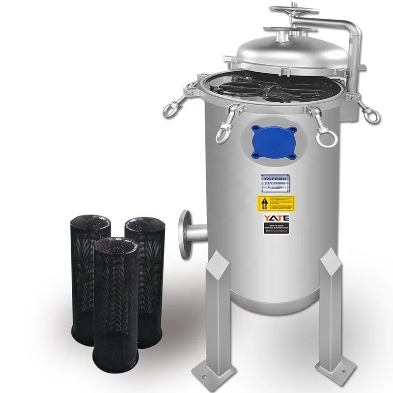 Weak acid solution filter inside sprayed with PTFE Polytetrafluoroethylene  stainless steel 316 Single Multi Bag Filter Housing