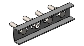 Al 6005-T5 Solar panel bracket accessories Rail Connector roof mounting system