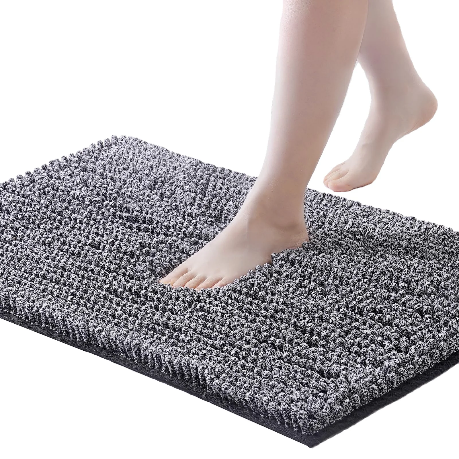 Thick Soft Absorbent  Quick Dry Microfiber Mats Machine Washable Rugs for Shower Floor Bathroom Bathmat Accessories Decor