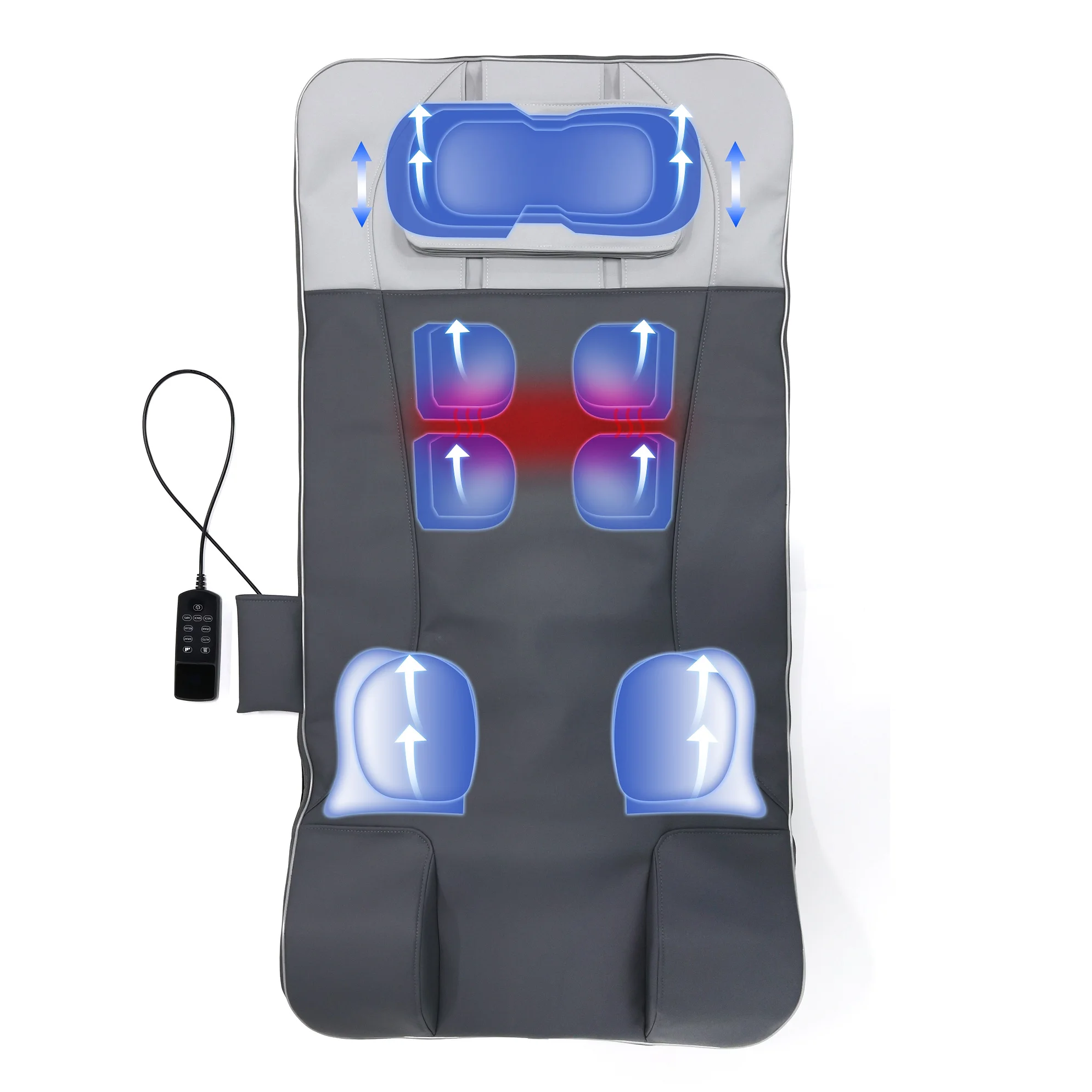 Healthpal New Products Portable Back Stretching Mat Air Compression Electric Mattress Cushion Matelas Massage Pad