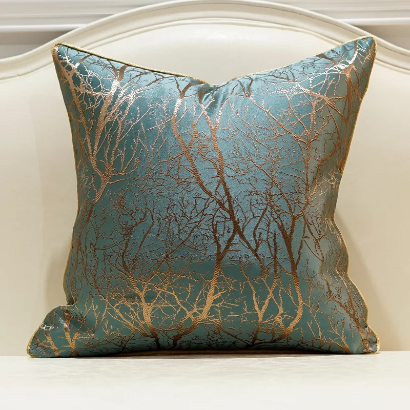 molotu hot sale luxury tree design cushion cover chinese traditional throw pillow case