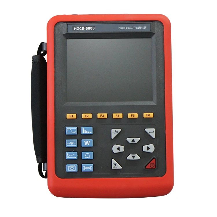 HuaZheng HZCR-5000 Small size handheld  power and harmonics analyzer peak power quality analyzer