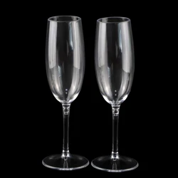 champagne glasses plastic detachable plastic wine glass unbreakable champagne flute set