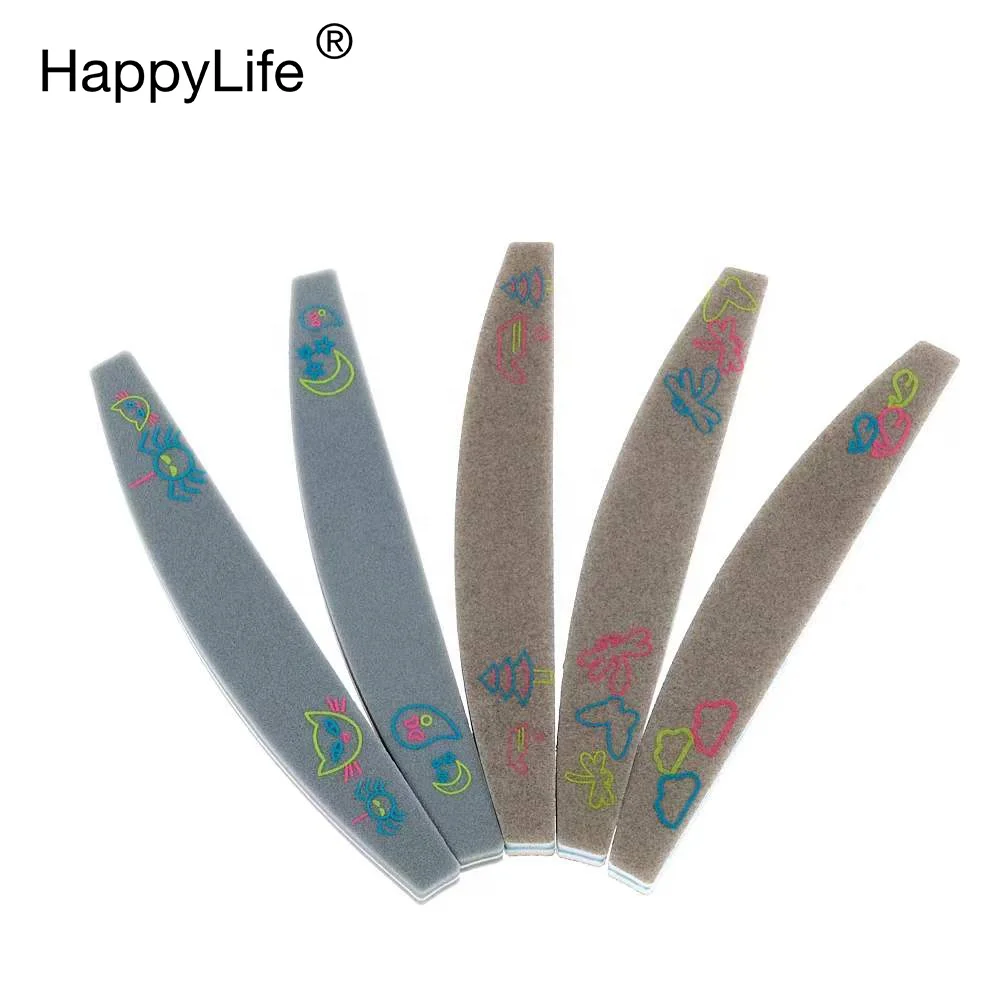 Маникюрная одноразовая губчатая доска с принтом на заказ, светящийся буфер для ногтей и пилка для ногтей