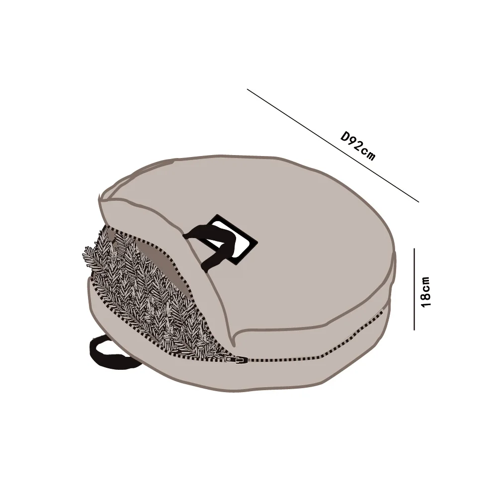 kly Christmas Xmas Wreath Premium PE Personalized Tree Storage Bag