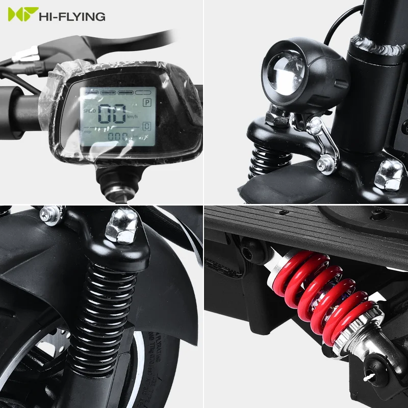 E-scooters 600W Motor 48V 12Ah Battery Folding 10inch Pneumatic Tire Big Scooter Big Scooter Electric Scooters