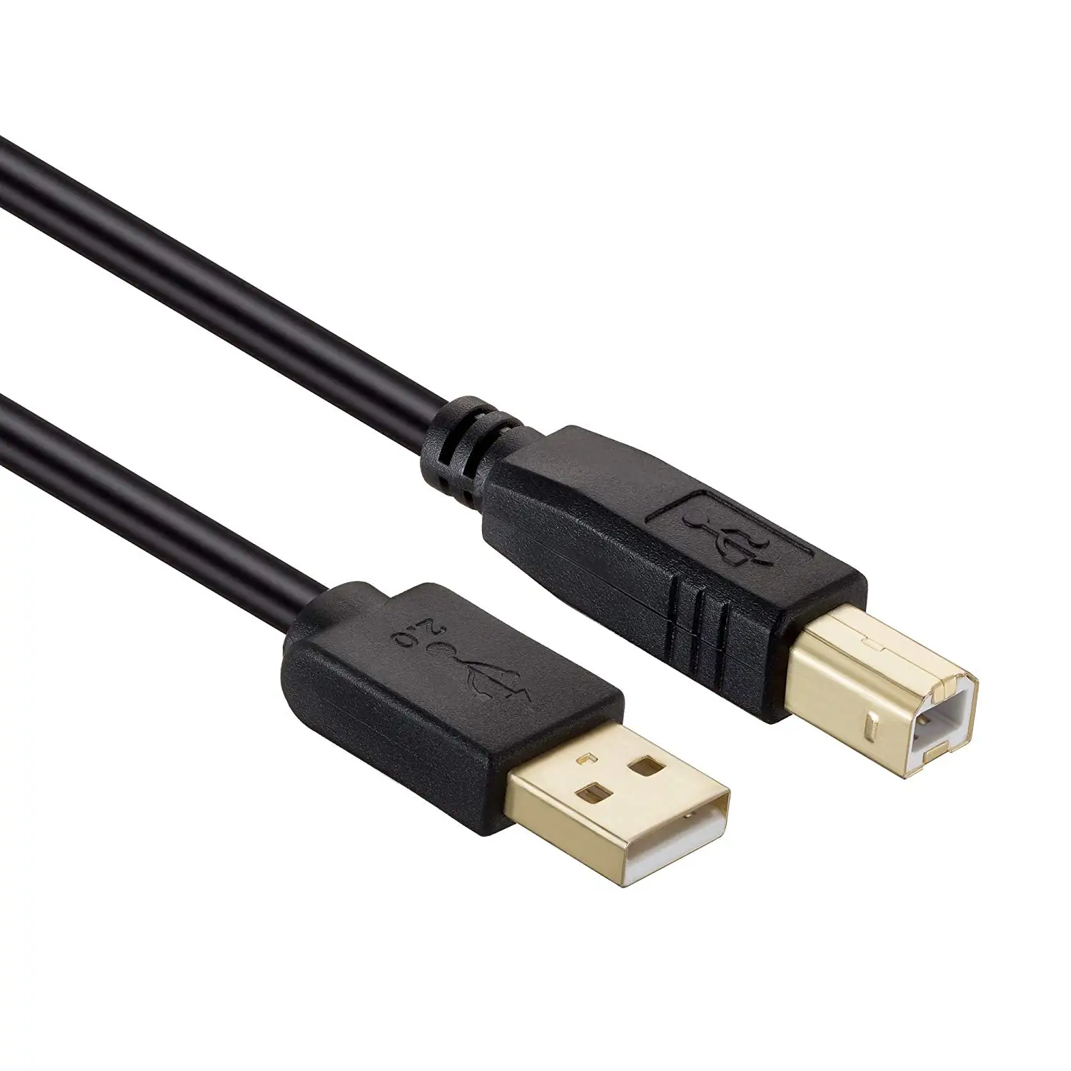 USB-кабель для принтера с синхронизацией данных 1 м/2 м/3 м/10 м, черный USB 2,0 AM-BM кабель для компьютера/принтера