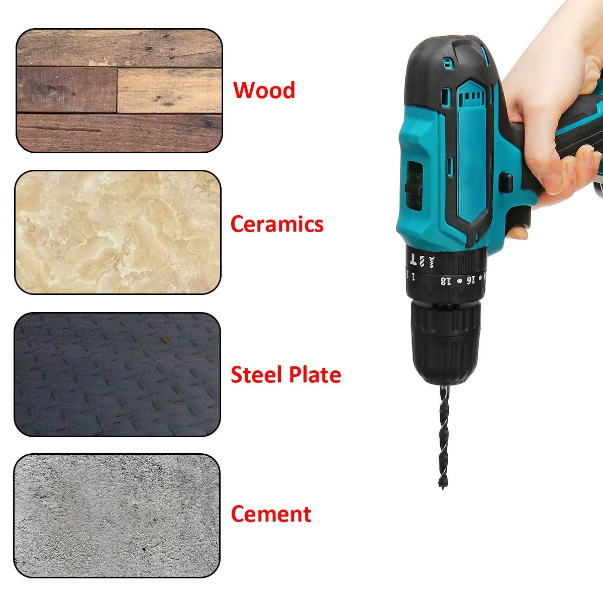 Factory Supply Power Craft Cordless Drill 20v 18v Cordless Drill Battery Cordless Power Drill