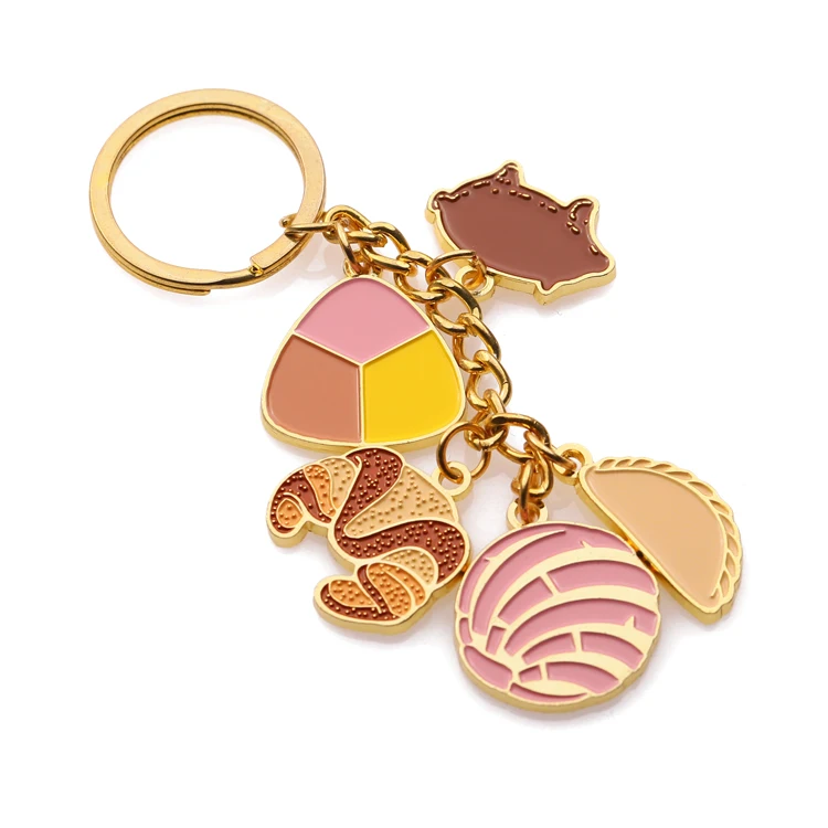 Заводская цена оптовая продажа индивидуальный металлический милый брелок для ключей