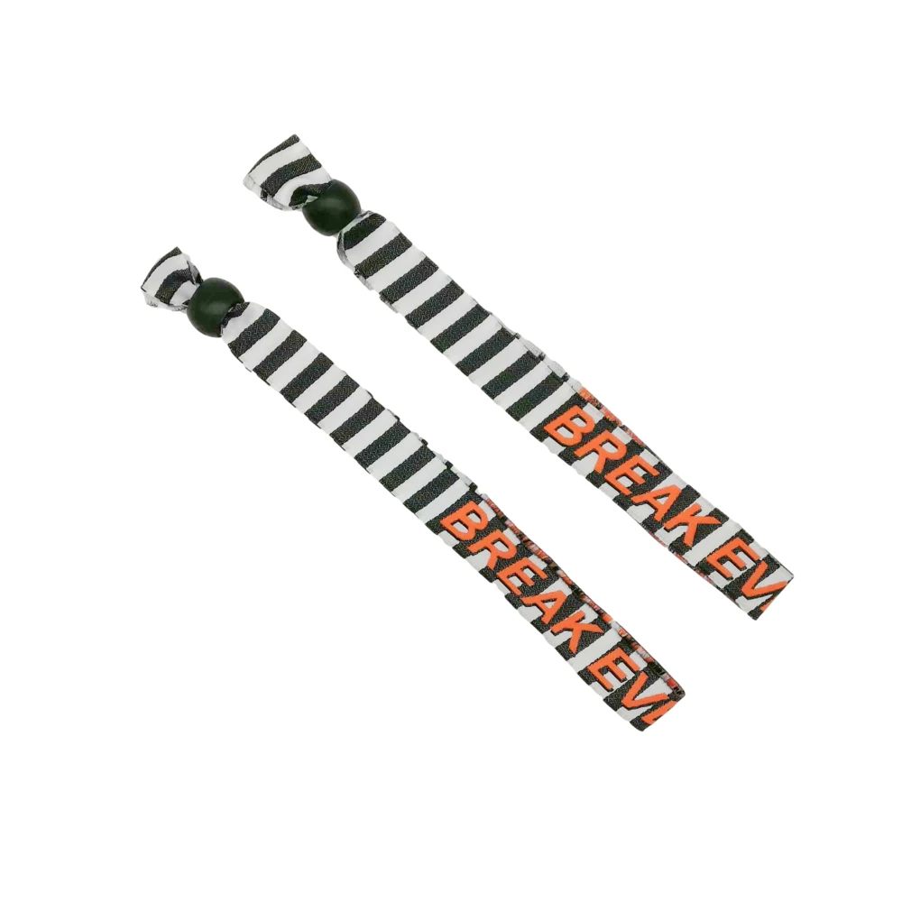 Custom Polyester Sublimation Printing Logo Satin Wristband Fabric Festival Entrance Ticket Event Wristband For Concert