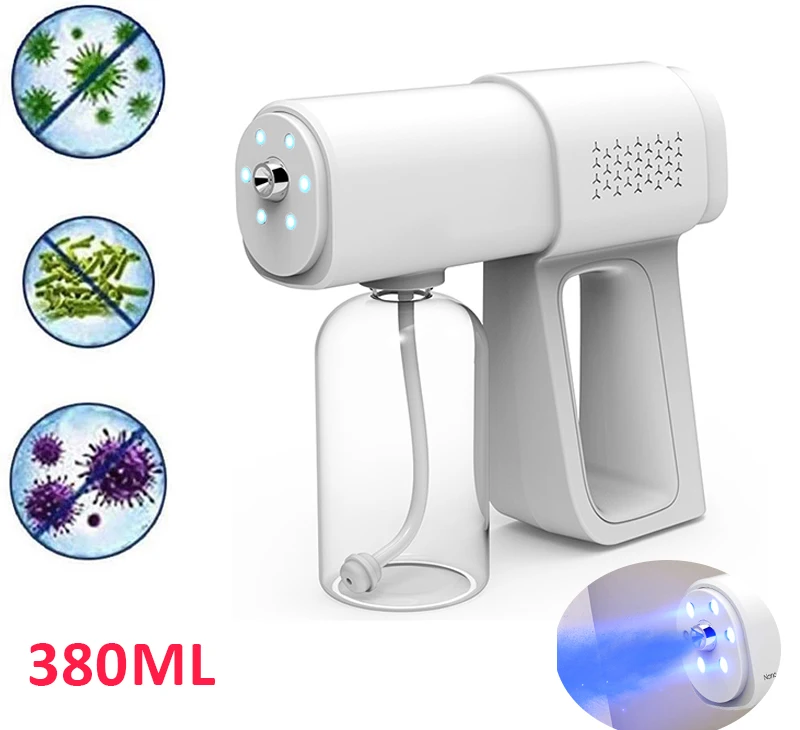Wireless Achohol Sanitizing Nano Sprayer Machine UV Anion Spray Gun