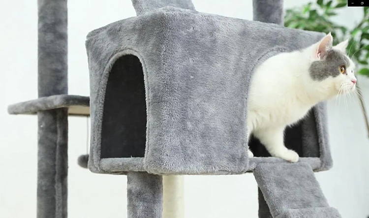 
Customized Climbing Sisal Scratcher Cat Tree House 