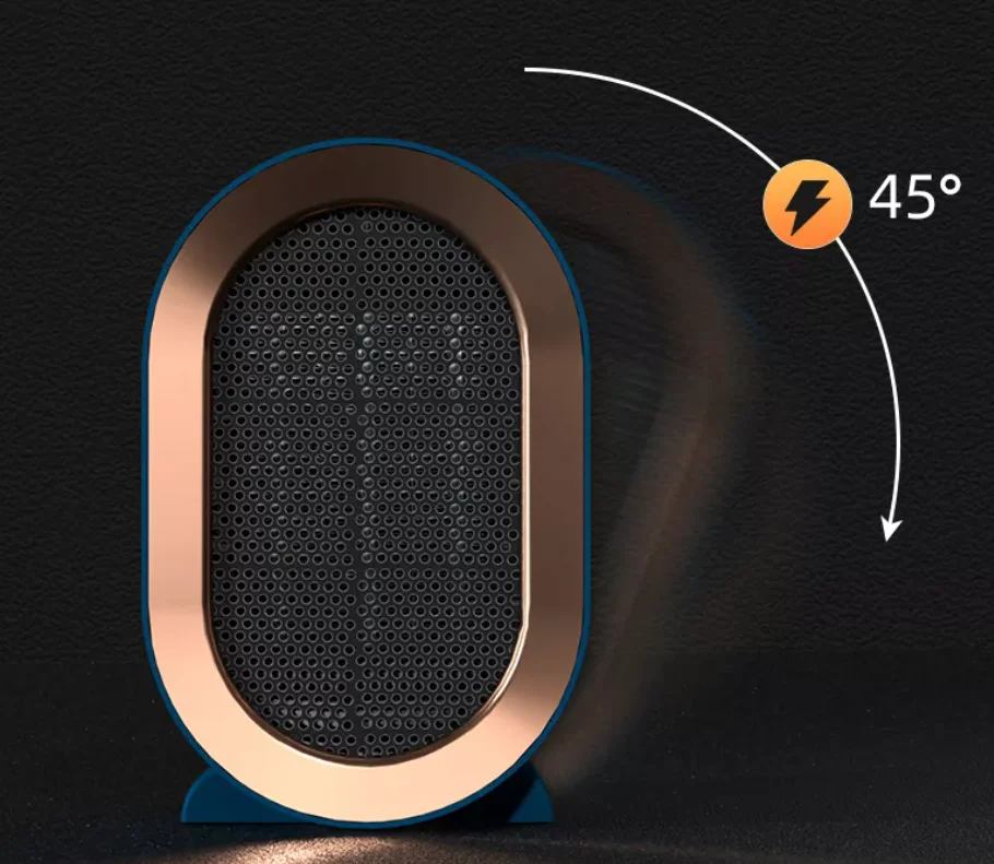 Efficient PTC Ceramic Heater - Portable Electric Air Warmer with Fan for Indoor Use