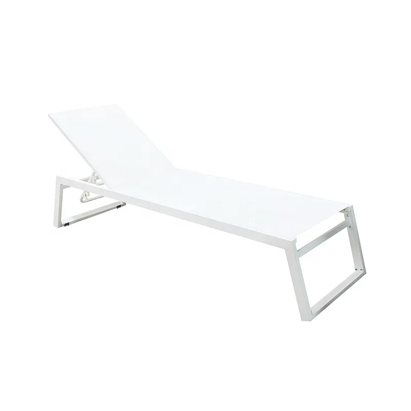 KD Stackable Aluminum Commercial Garden Hotel Chaise lounge Beach Sun Bed Outdoor Pool Chair Swimming Recliner Sun Lounger