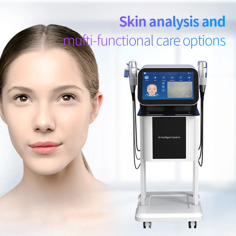6 In 1 Skin Analyzer Hydradermabrasion Oxygen Face Care Machine With Skin Analyzer