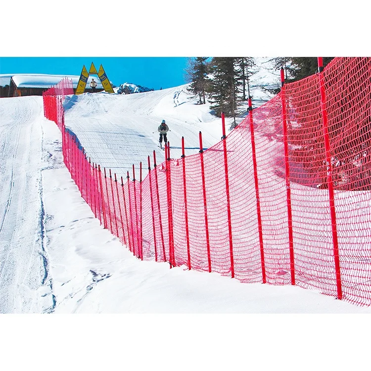 Light weight 5.0mm Braided Skiing Fence ski slope safety net for sports
